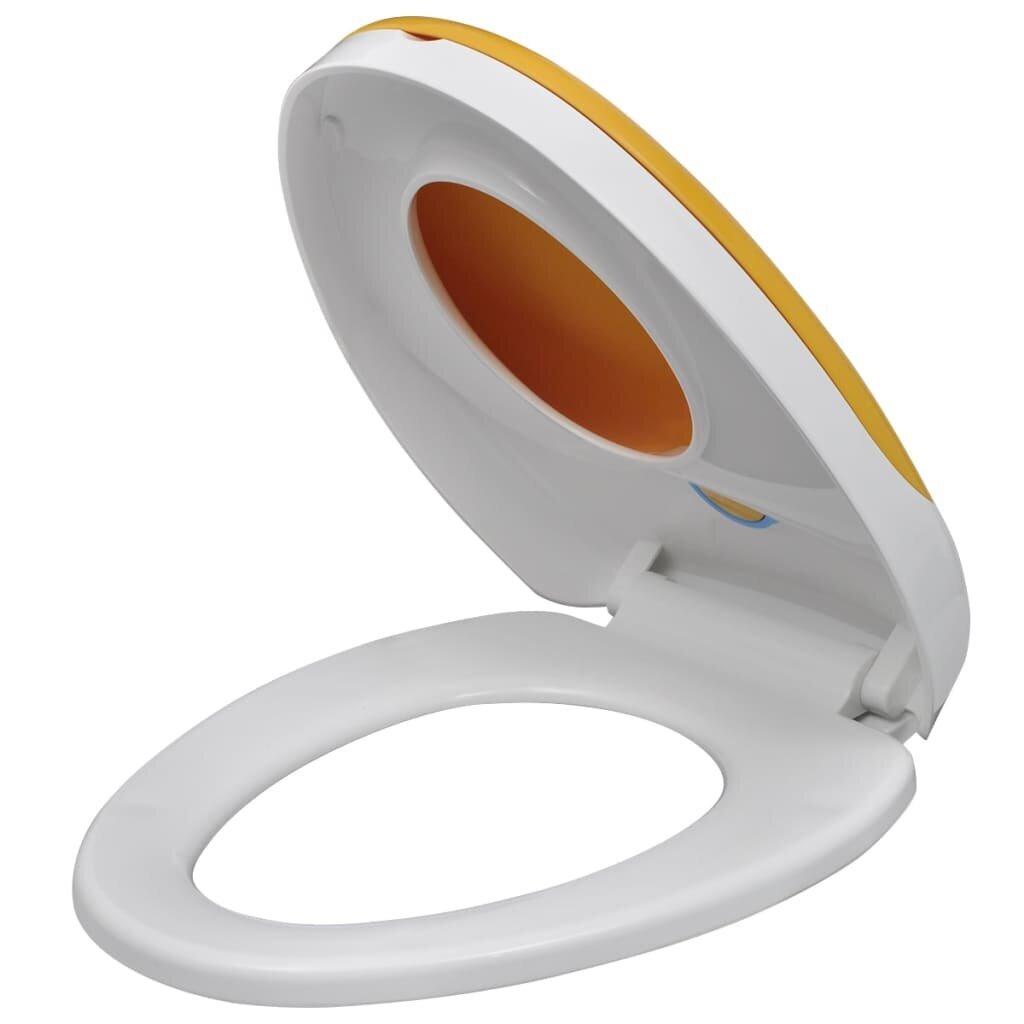 vidaXL WC-istuimet soft-close kansilla 2 kpl muovi valkokeltainen hinta ja tiedot | WC-istuimen lisätarvikkeet | hobbyhall.fi