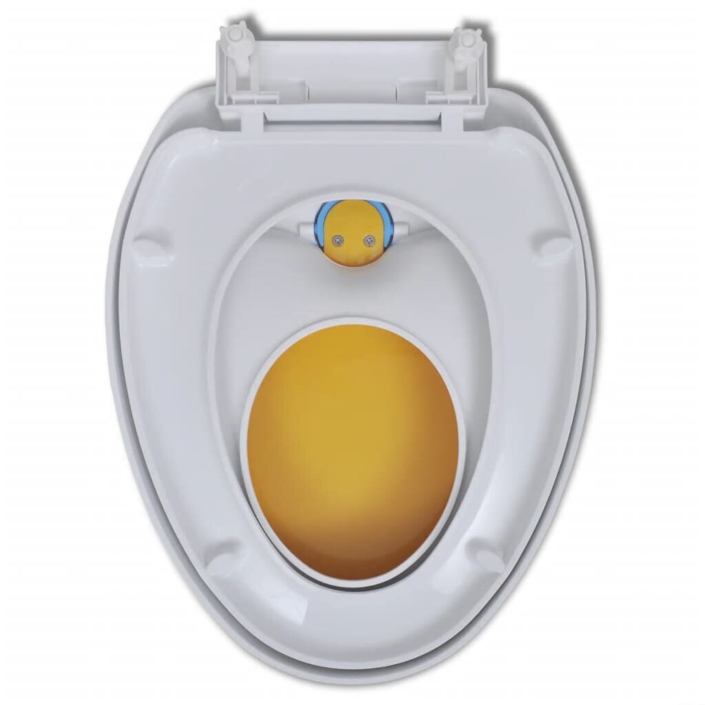 vidaXL WC-istuimet soft-close kansilla 2 kpl muovi valkokeltainen hinta ja tiedot | WC-istuimen lisätarvikkeet | hobbyhall.fi
