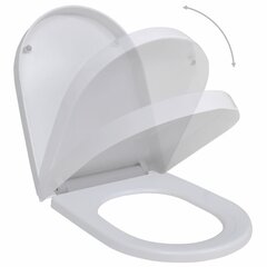 vidaXL WC-istuimet soft-close kansilla 2 kpl muovi valkoinen hinta ja tiedot | Ei ole määritelty Saniteettitarvikkeet | hobbyhall.fi