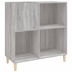 vidaXL LP-levyjen säilytyskaappi harmaa Sonoma 84,5x38x89 cm puu hinta ja tiedot | Kaapit | hobbyhall.fi