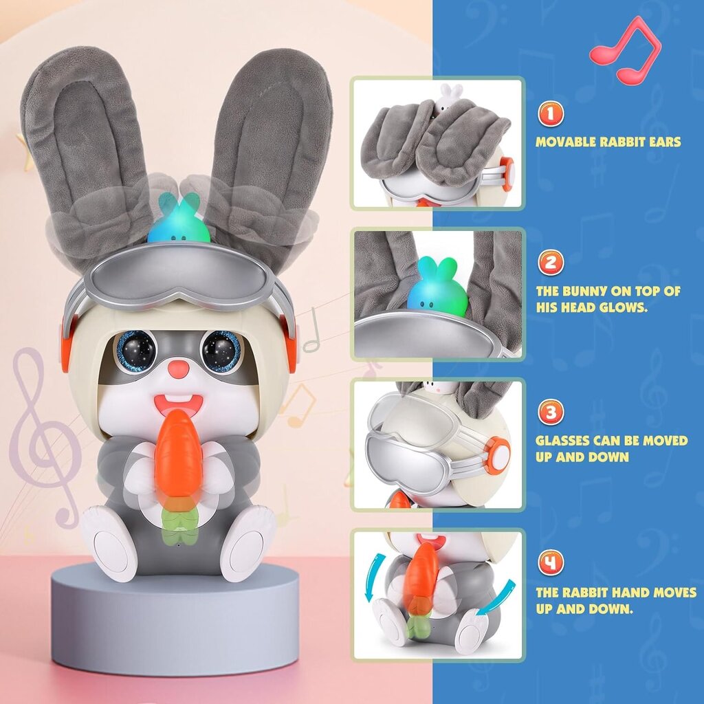 Puhuva lelu Dancing Rabbit hinta ja tiedot | Vauvan lelut | hobbyhall.fi