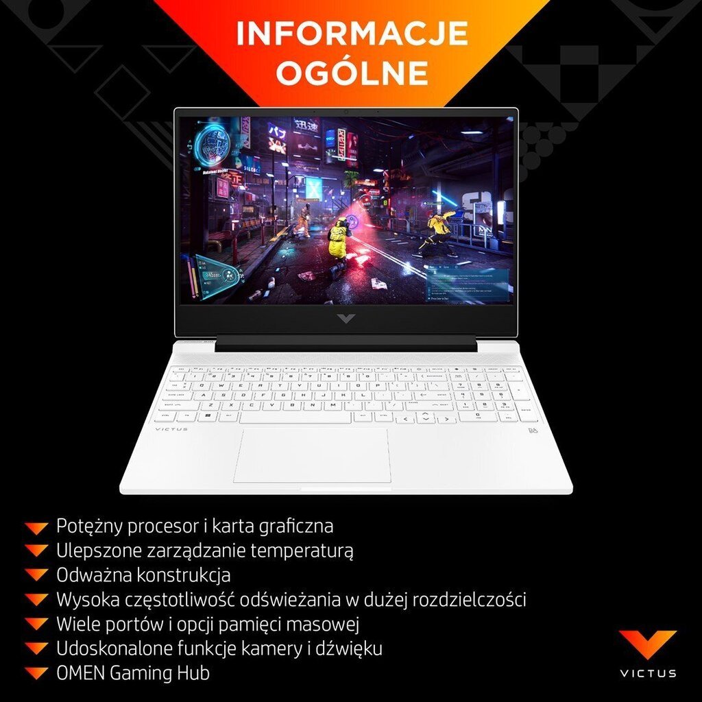 HP Victus 15 FHD 144Hz i5-12450H 8GB 256GB GTX1650 W11 Silver Renew hinta ja tiedot | Kannettavat tietokoneet | hobbyhall.fi