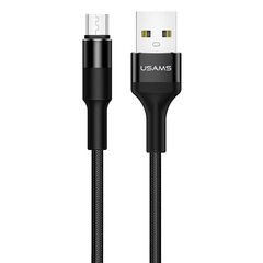 Kaapeli Usams SJ224USB01, USB A 2.0 - micro USB, 1,2 m hinta ja tiedot | Kaapelit ja adapterit | hobbyhall.fi