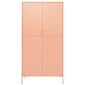 vidaXL Vaatekaappi pinkki 90x50x180 cm teräs hinta ja tiedot | Kaapit | hobbyhall.fi