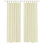 Kermanväriset Sheer Verhot 140 x 225 cm 2 kpl hinta ja tiedot | Verhot | hobbyhall.fi