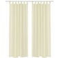 Kermanväriset Sheer Verhot 140 x 225 cm 2 kpl hinta ja tiedot | Verhot | hobbyhall.fi