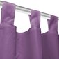 vidaXL Mikro-satiiniverhot silmukoilla 2 kpl 140x225 cm Violetti hinta ja tiedot | Verhot | hobbyhall.fi