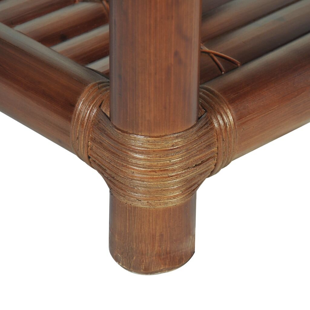 vidaXL Yöpöytä 40x40x40 cm bambu tummanruskea hinta ja tiedot | Yöpöydät | hobbyhall.fi