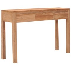 vidaXL Sivupöytä 110x35x75 cm täysi tiikki hinta ja tiedot | Sohvapöydät | hobbyhall.fi