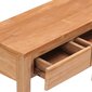 vidaXL Sivupöytä 110x35x75 cm täysi tiikki hinta ja tiedot | Sohvapöydät | hobbyhall.fi