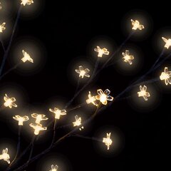 vidaXL Joulukuusi 220 lämpimän valkoista LED-valoa kirsikankukka 220cm hinta ja tiedot | Joulukoristeet | hobbyhall.fi