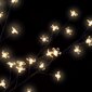 vidaXL Joulukuusi 220 lämpimän valkoista LED-valoa kirsikankukka 220cm hinta ja tiedot | Joulukoristeet | hobbyhall.fi