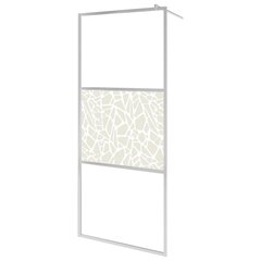 vidaXL Walk-in suihkun seinäke ESG-lasi kivikuvioinnilla 100x195 cm hinta ja tiedot | Suihkuseinät ja -ovet | hobbyhall.fi