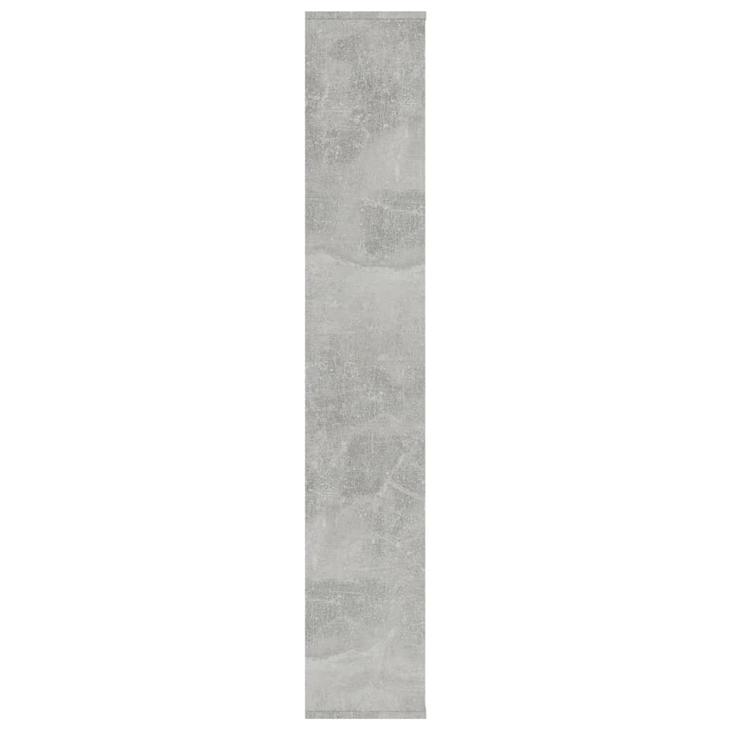 vidaXL Tilanjakaja/kirjahylly betoninharmaa 100x24x140 cm lastulevy hinta ja tiedot | Hyllyt | hobbyhall.fi