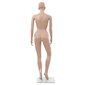 vidaXL Seksikäs naispuolinen mannekiini lasipohjalla 180 cm beige hinta ja tiedot | Naulakot | hobbyhall.fi