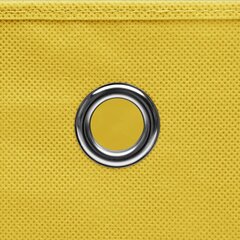 vidaXL Säilytyslaatikot 10 kpl keltainen 32x32x32 cm kangas hinta ja tiedot | Säilytyslaatikot ja -korit | hobbyhall.fi