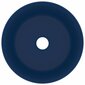 vidaXL Ylellinen pesuallas pyöreä matta tummansininen 40x15 cm keraami hinta ja tiedot | Pesualtaat | hobbyhall.fi
