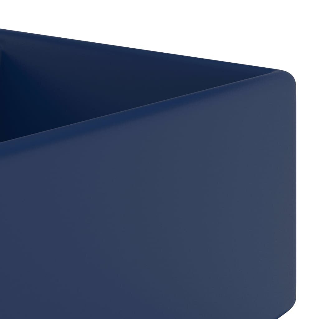 vidaXL Ylellinen pesuallas neliö tummansininen 41x41 cm keraami hinta ja tiedot | Pesualtaat | hobbyhall.fi