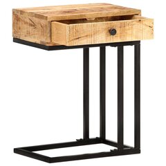 vidaXL U-muotoinen sivupöytä 45x30x61cm täysi mangopuu hinta ja tiedot | Sohvapöydät | hobbyhall.fi