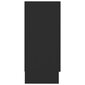 vidaXL Vitriinikaappi musta 120x30,5x70 cm lastulevy hinta ja tiedot | Vitriinit | hobbyhall.fi
