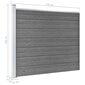 vidaXL Aitapaneeli WPC 175x146 cm harmaa hinta ja tiedot | Aidat ja tarvikkeet | hobbyhall.fi