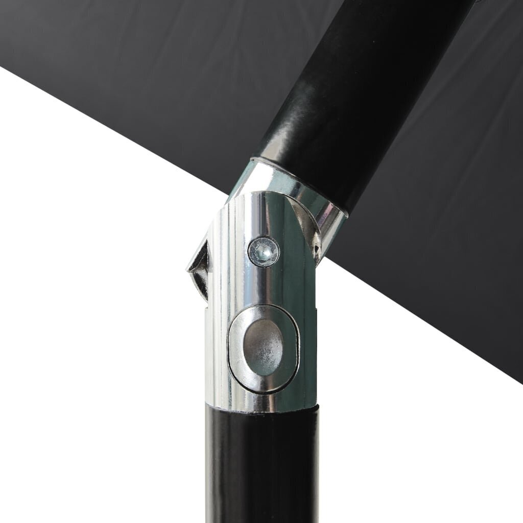 vidaXL 3-tasoinen aurinkovarjo alumiinitanko antrasiitti 2 m hinta ja tiedot | Aurinkovarjot ja markiisit | hobbyhall.fi