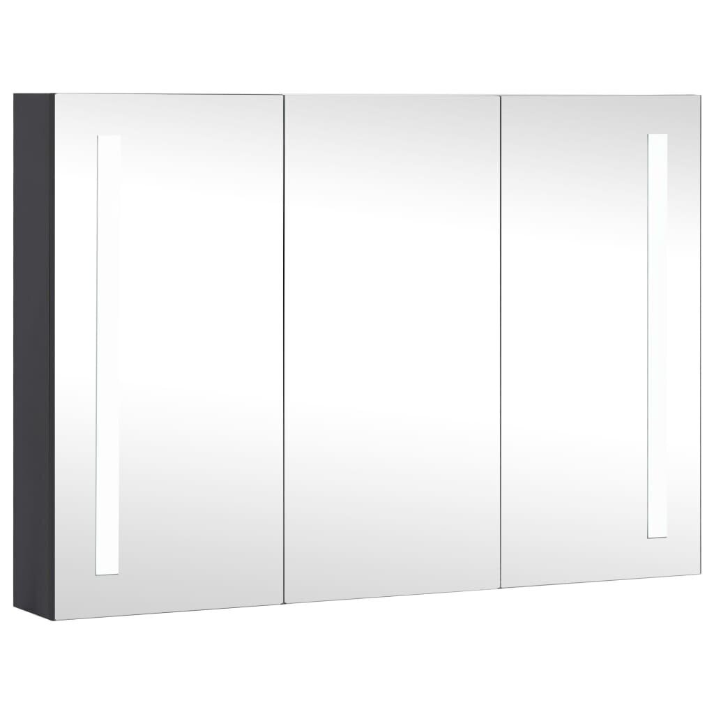 vidaXL LED kylpyhuoneen peilikaappi 89x14x62 cm hinta ja tiedot | Kylpyhuonekaapit | hobbyhall.fi
