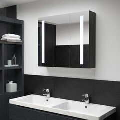 vidaXL LED kylpyhuoneen peilikaappi 89x14x62 cm hinta ja tiedot | Kylpyhuonekaapit | hobbyhall.fi