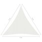vidaXL Aurinkopurje 160 g/m² valkoinen 4x5x5 m HDPE hinta ja tiedot | Aurinkovarjot ja markiisit | hobbyhall.fi