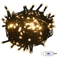 vidaXL LED-valonauha 150 LED-valoa lämmin valkoinen 15 m PVC hinta ja tiedot | Jouluvalot | hobbyhall.fi