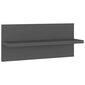 vidaXL Seinähyllyt 2 kpl harmaa 40x11,5x18 cm lastulevy hinta ja tiedot | Hyllyt | hobbyhall.fi