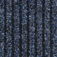 vidaXL Ovimatto raidallinen sininen 60x80 cm hinta ja tiedot | Ovimatot | hobbyhall.fi