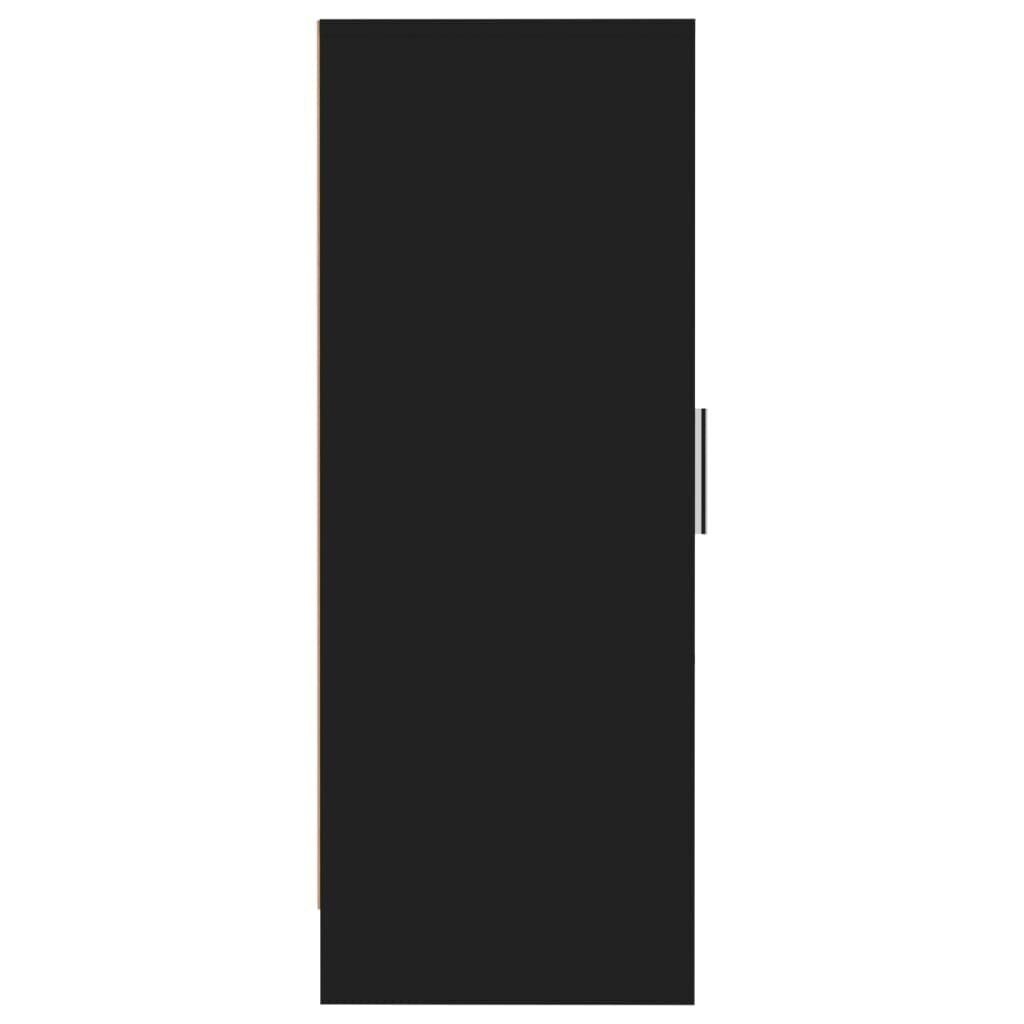 vidaXL Kenkäkaappi musta 32x35x92 cm lastulevy hinta ja tiedot | Kenkäkaapit ja -hyllyt | hobbyhall.fi
