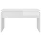 vidaXL Sohvapöytä korkeakiilto valkoinen 68x50x38 cm lastulevy hinta ja tiedot | Sohvapöydät | hobbyhall.fi
