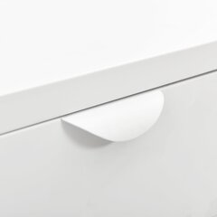 vidaXL Yöpöytä valkoinen 40x30x54,5 cm teräs ja lasi hinta ja tiedot | Yöpöydät | hobbyhall.fi
