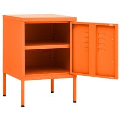 vidaXL Yöpöytä oranssi 35x35x51 cm teräs hinta ja tiedot | Yöpöydät | hobbyhall.fi