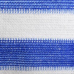 vidaXL Parvekkeen suoja sininen ja valkoinen 120x600 cm HDPE hinta ja tiedot | Aurinkovarjot ja markiisit | hobbyhall.fi
