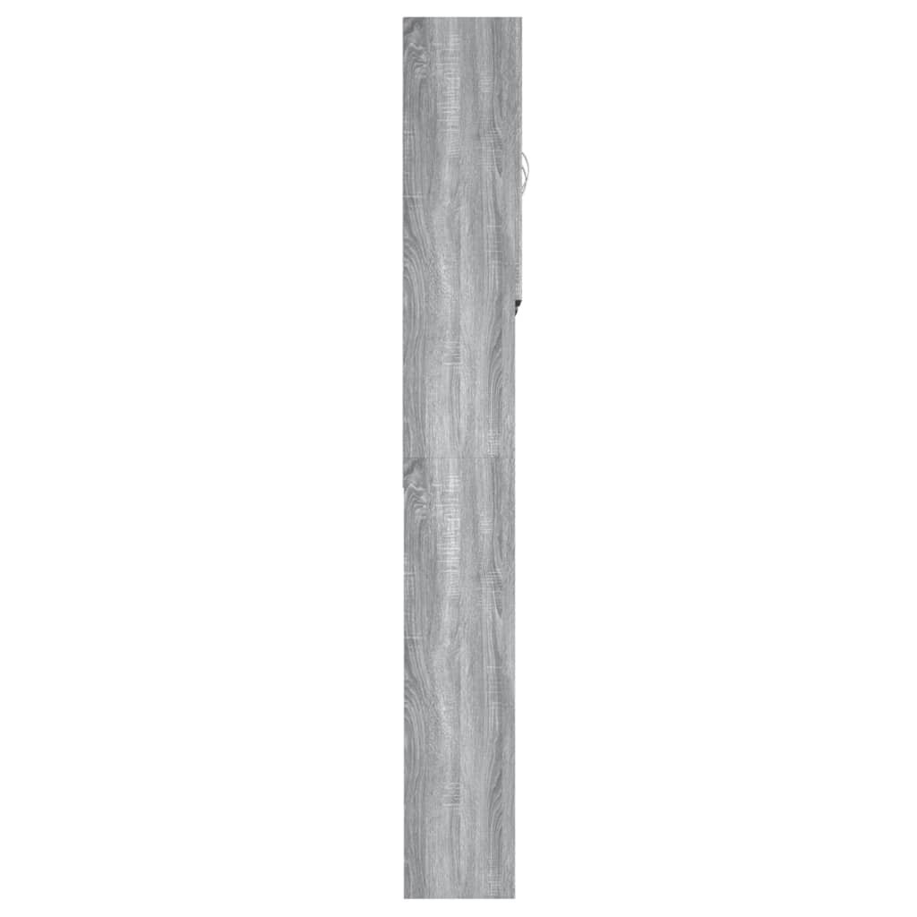 vidaXL Pesukonekaappi harmaa Sonoma 64x25,5x190 cm hinta ja tiedot | Kylpyhuonekaapit | hobbyhall.fi