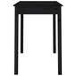 vidaXL Ruokapöytä musta 110x55x75 cm täysi mänty hinta ja tiedot | Ruokapöydät | hobbyhall.fi