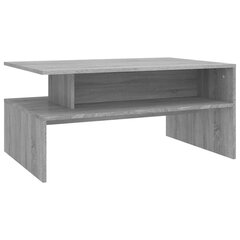 vidaXL Sohvapöytä harmaa Sonoma 90x60x42,5 cm tekninen puu hinta ja tiedot | Sohvapöydät | hobbyhall.fi