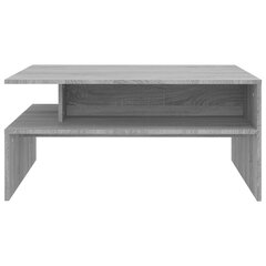 vidaXL Sohvapöytä harmaa Sonoma 90x60x42,5 cm tekninen puu hinta ja tiedot | Sohvapöydät | hobbyhall.fi