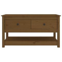 vidaXL Sohvapöytä hunajanruskea 102x49x55 cm täysi mänty hinta ja tiedot | Sohvapöydät | hobbyhall.fi