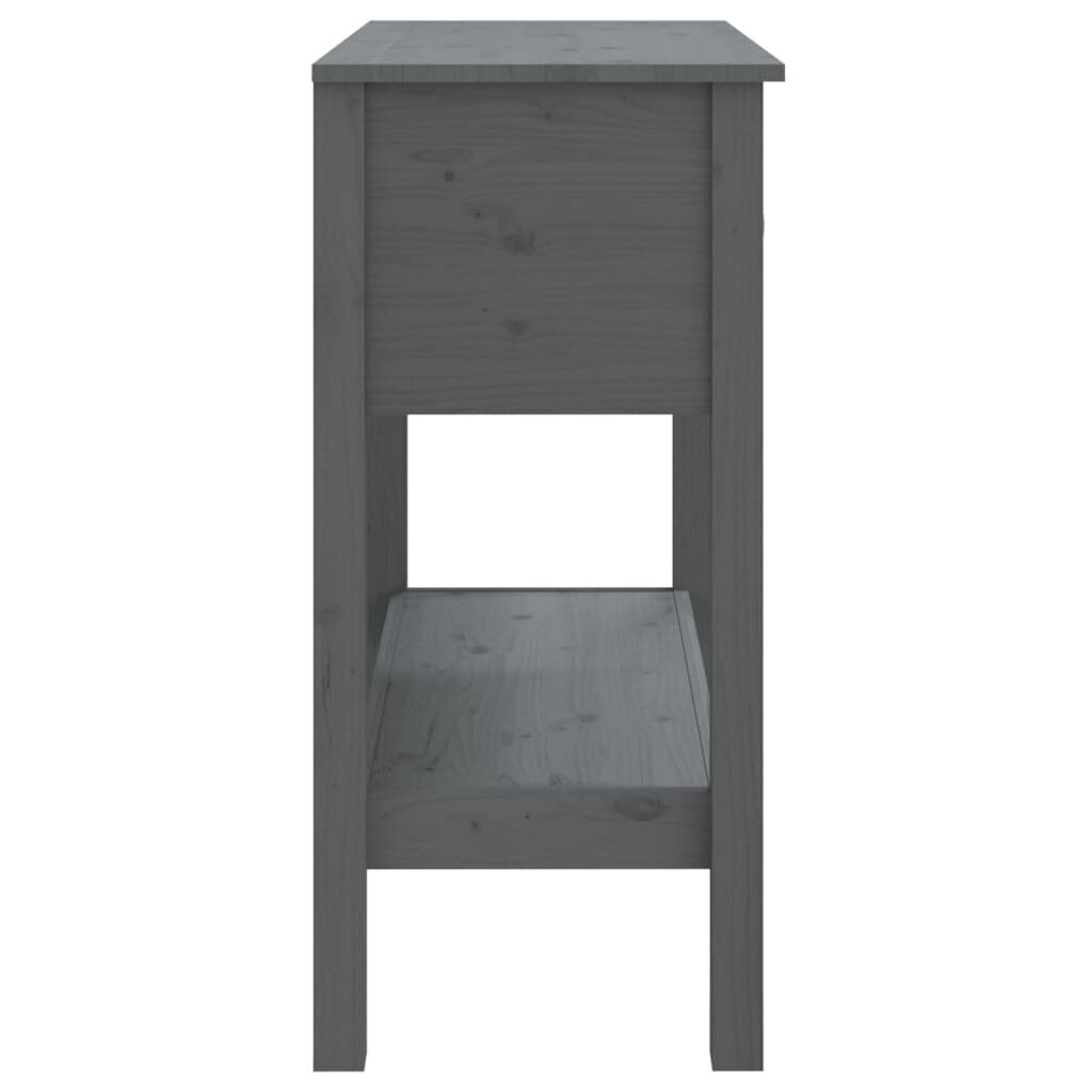 vidaXL Konsolipöytä harmaa 75x35x75 cm täysi mänty hinta ja tiedot | Sivupöydät | hobbyhall.fi