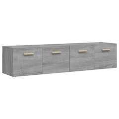 vidaXL Seinäkaapit 2 kpl harmaa Sonoma 80x35x36,5 cm tekninen puu hinta ja tiedot | Olohuoneen kaapit ja lipastot | hobbyhall.fi