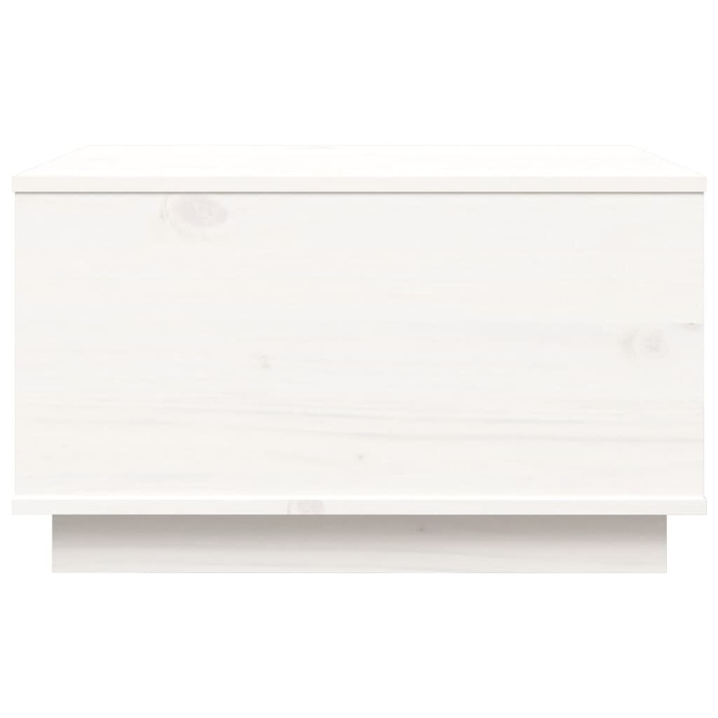 vidaXL Sohvapöytä valkoinen 60x50x35 cm täysi mänty hinta ja tiedot | Sohvapöydät | hobbyhall.fi