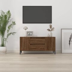 vidaXL TV-taso ruskea tammi 102x44,5x50 cm tekninen puu hinta ja tiedot | TV-tasot | hobbyhall.fi