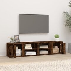 vidaXL TV-kaapit 2 kpl savutammi 80x31,5x36 cm tekninen puu hinta ja tiedot | TV-tasot | hobbyhall.fi