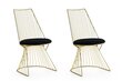 2 kpl tuolin setti Kalune Design Kugu 262 V2, kulta hinta ja tiedot | Ruokapöydän tuolit | hobbyhall.fi