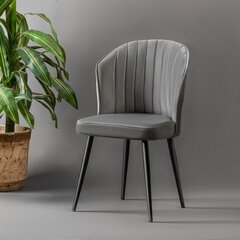 4 tuolin sarja Kalune Design Rubi, harmaa hinta ja tiedot | Ruokapöydän tuolit | hobbyhall.fi