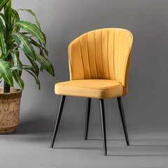 4 tuolin sarja Kalune Design Rubi, keltainen hinta ja tiedot | Ruokapöydän tuolit | hobbyhall.fi